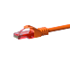 CAT6 Netzwerkkabel, U/UTP, 0,25 Meter, Orange, 100% Kupfer