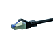 CAT 6a Netzwerkkabel LSOH - S/FTP - 0,25 Meter - Schwarz