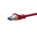 CAT 6a Netzwerkkabel LSOH - S/FTP - 1 Meter - Rot