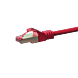 CAT 6 Netzwerkkabel LSOH - S/FTP - 0,25 Meter - Rot