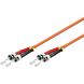 Glasfaserkabel ST-ST OM2 Duplex Patchkabel – 0.5 Meter