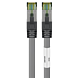 RJ45 Netzwerkkabel S/FTP (PiMF), mit CAT 8 Rohkabel, Grau, 1m