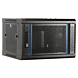 6 HE Serverschrank, Wandgehäuse, mit perforierter Fronttür (BxTxH) 600 x 450 x 367mm 