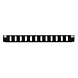 Front LC/SC 12 Ports, schwarz Quad/Duplex für 19
