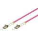 Glasfaserkabel LC-LC OM4 Duplex Patchkabel – 0.5 Meter