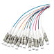 OS2 Glasfaser Pigtail farbiges Set LC/PC - 12 Stück