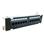 CAT 5e Wand Patchpanel, 12-fach UTP