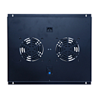 Lüftereinheit - Ventilator Paket mit 2 Ventilatoren und Thermostat geeignet für Serverschränke mit einer Tiefe von 600mm