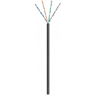 CAT6 U/UTP 50m outdoor Netzwerkkabel flexibel Schwarz CCA