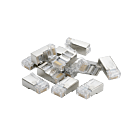 RJ45 CAT 6 Netzwerkstecker – geschirmt - für Starrleiter - 10 Stück