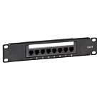 Patchpanel 10”, 8-fach UTP Patchpanel CAT 6