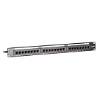 Patchpanel 19" CAT6a UTP - 24 ports