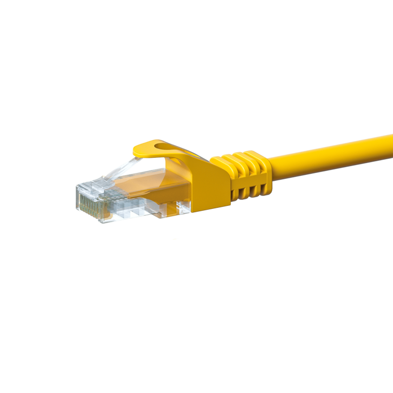 CAT 5e Netzwerkkabel U/UTP – 5 Meter - Gelb - CCA