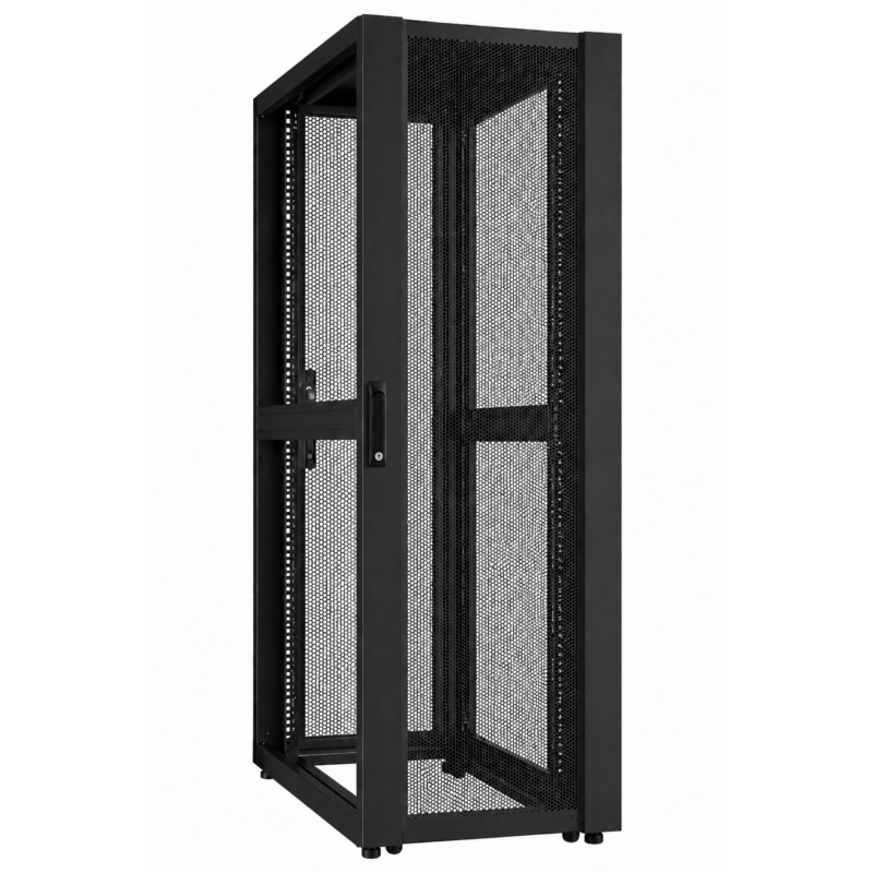 48 HE 19” Datacenter Serverschrank, mit perforierter Fronttür (BxTxH) 600 x 1200 x 2250mm