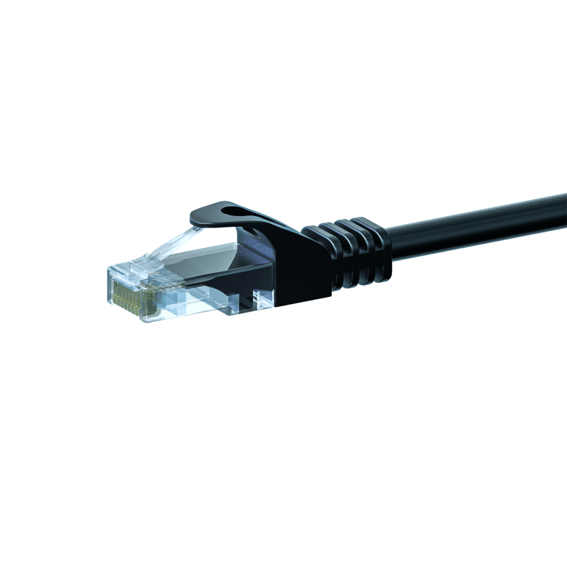 CAT5e Netzwerkkabel, U/UTP, 30 meter, Schwarz, 100% Kupfer