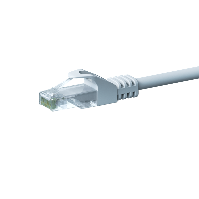CAT5e Netzwerkkabel, U/UTP, 7,50 meter, Weiß, 100% Kupfer