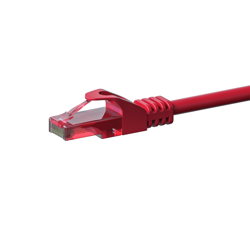 CAT6 Netzwerkkabel 100% Kupfer - U/UTP - 15 Meter - Rot
