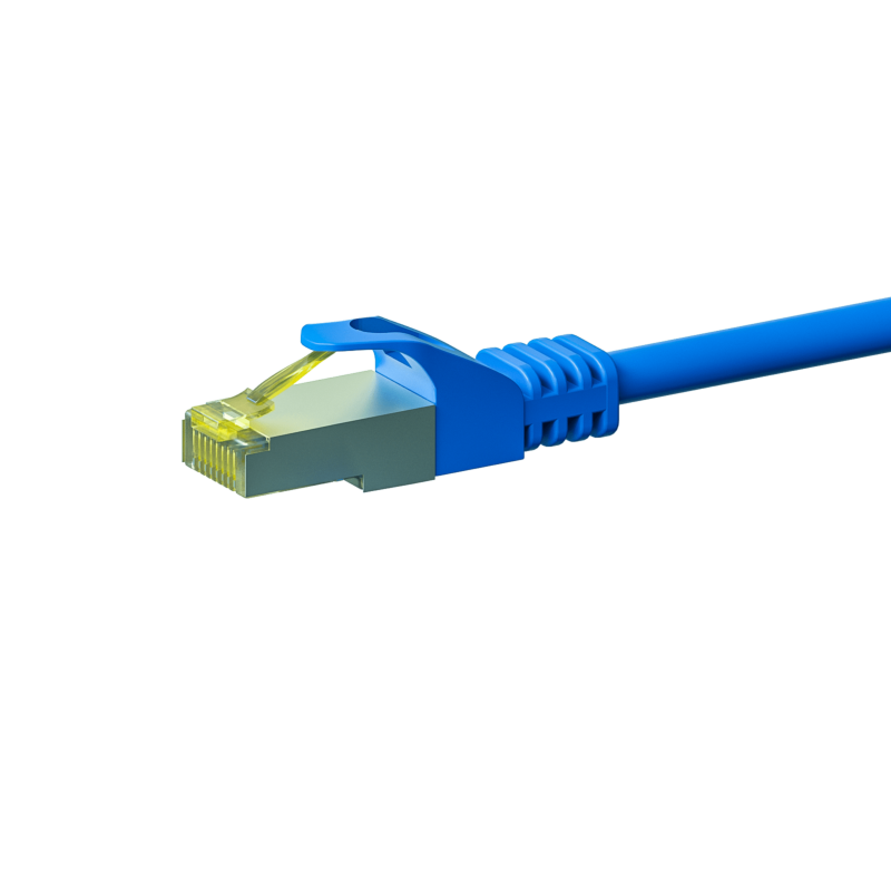 RJ45 Netzwerkkabel S/FTP (PiMF), mit CAT 7 Rohkabel, Blau, 30m