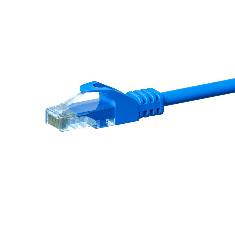 CAT 5e Netzwerkkabel U/UTP – 1 Meter - Blau - CCA