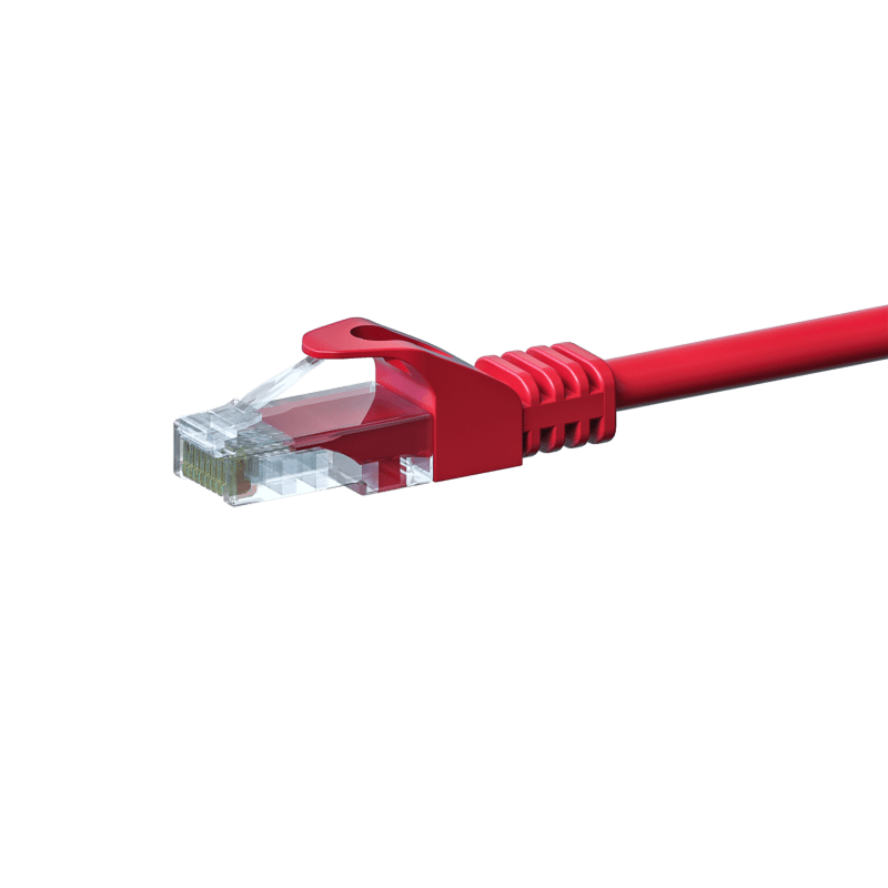 CAT 5e Netzwerkkabel U/UTP – 3 Meter -  Rot - CCA