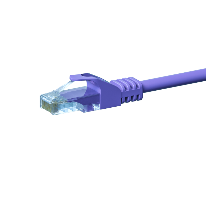 CAT 5e Netzwerkkabel U/UTP – 1 Meter - Violett - CCA