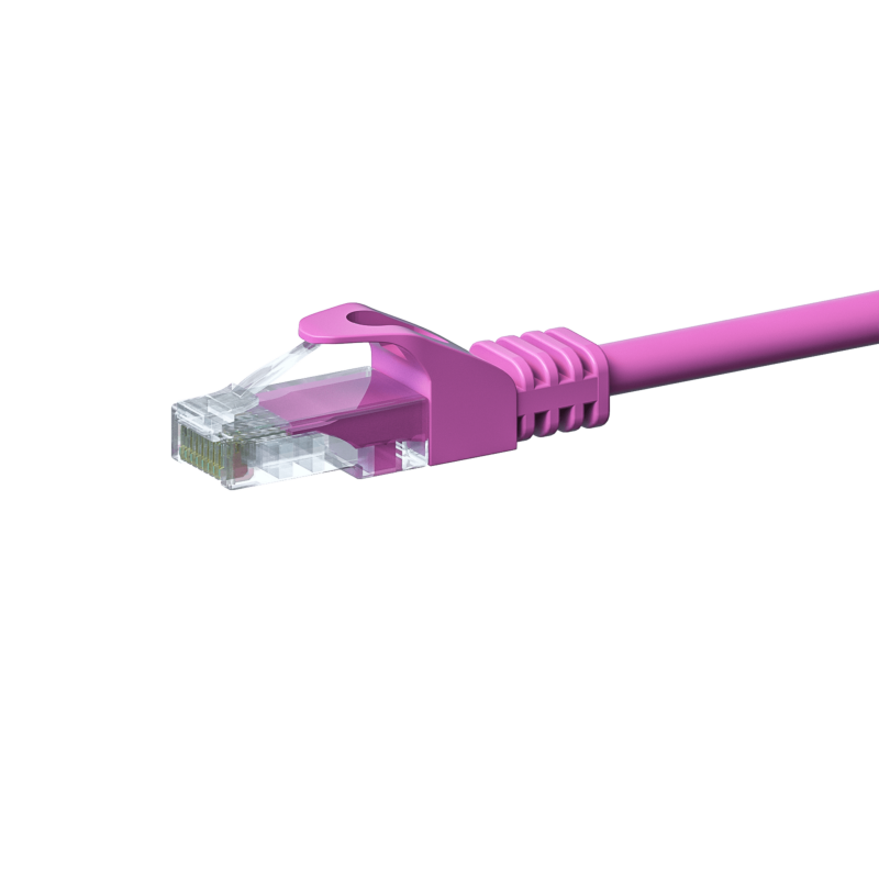 CAT 5e Netzwerkkabel U/UTP – 0.50 Meter - Rosa - CCA