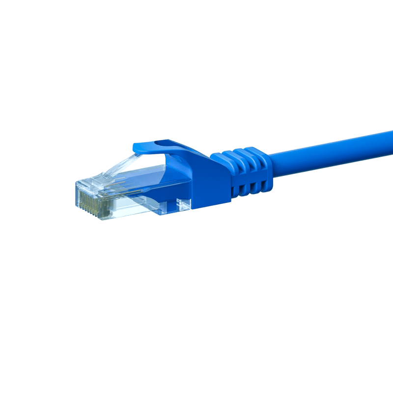 CAT 6 Netzwerkkabel U/UTP - 0,50 Meter - Blau - CCA