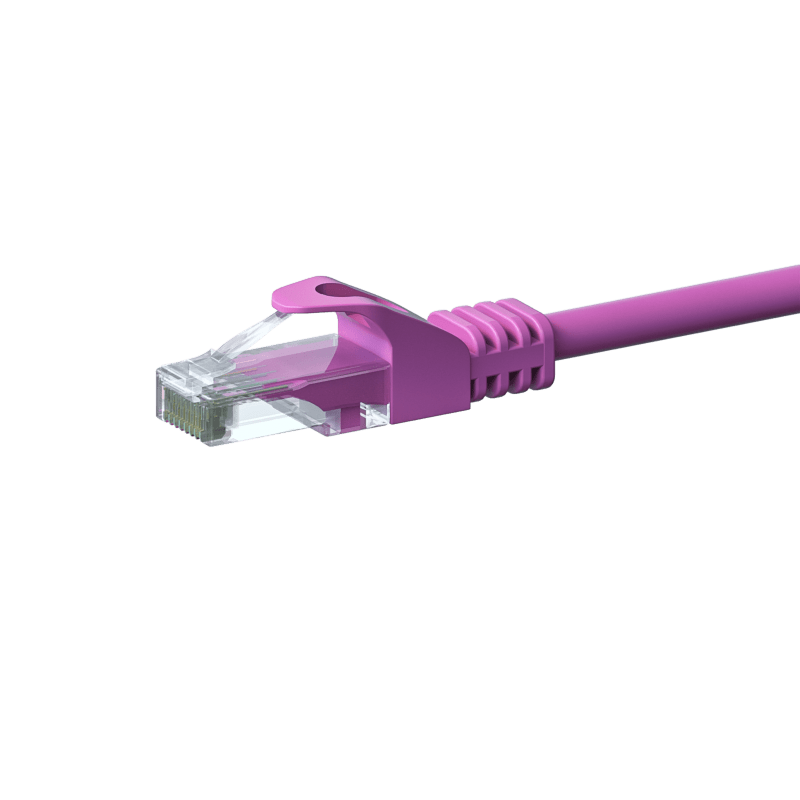 CAT 6 Netzwerkkabel U/UTP - 1,50 Meter - Rosa - CCA