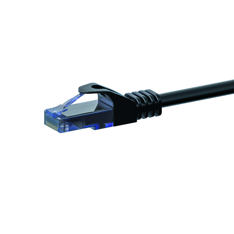 CAT6a Netzwerkkabel 100% Kupfer - U/UTP - 20 Meter - Schwarz