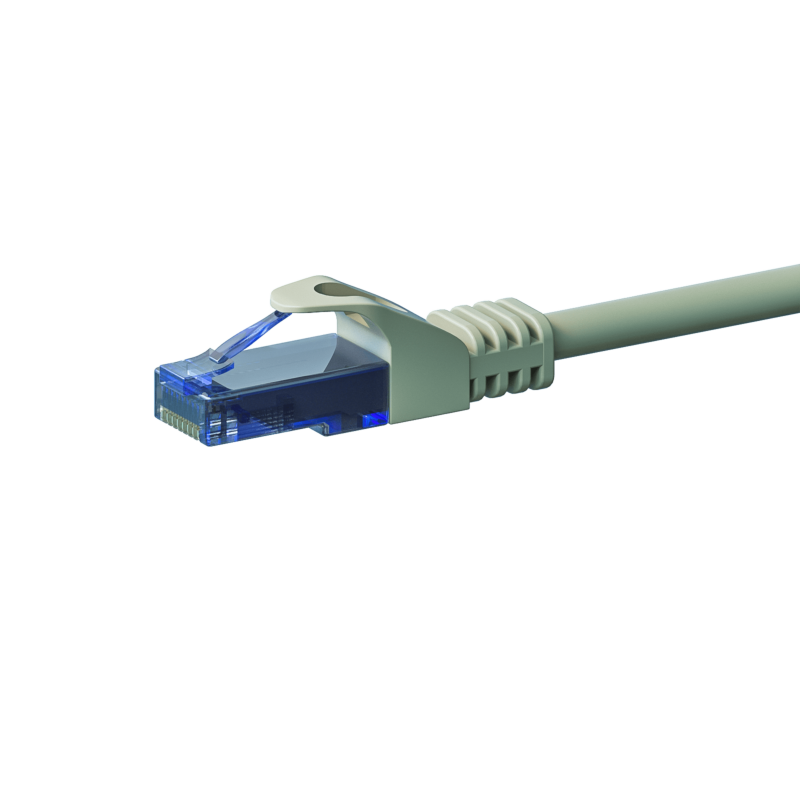 CAT6a Netzwerkkabel 100% Kupfer - U/UTP - 7,50 meter - Grau