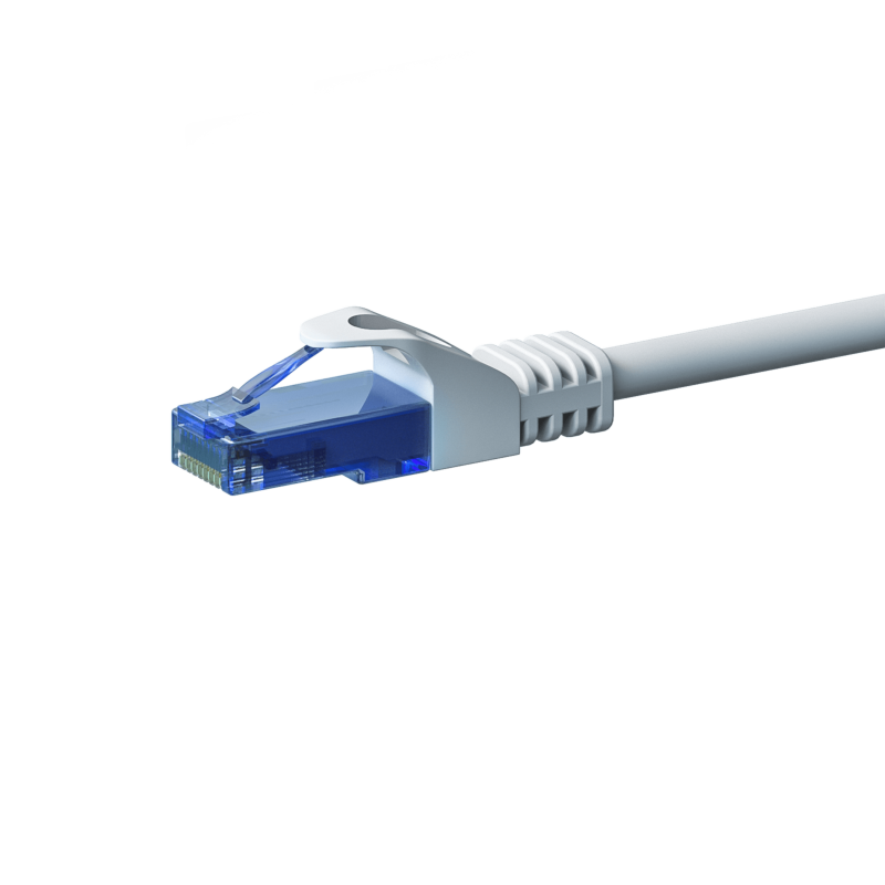CAT6a Netzwerkkabel 100% Kupfer - U/UTP - 1,50 Meter - Weiß