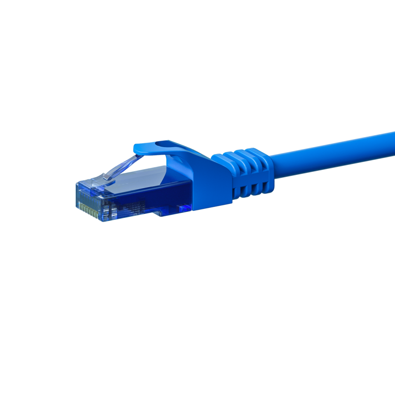 CAT6a Netzwerkkabel 100% Kupfer - U/UTP - 15 Meter - Blau
