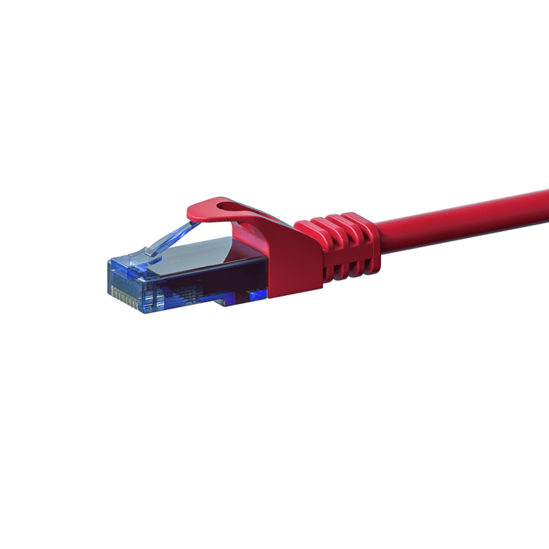 CAT6a Netzwerkkabel 100% Kupfer - U/UTP - 20 Meter - Rot