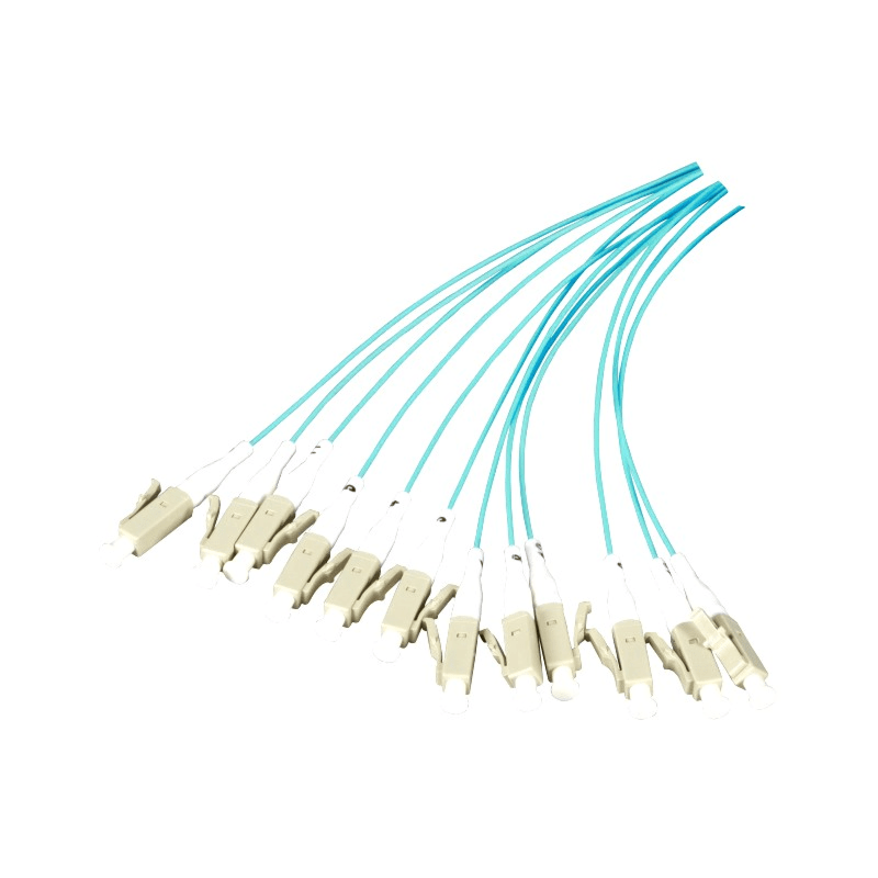 OM3 Glasfaser Pigtail türkis LC - 12 Stück