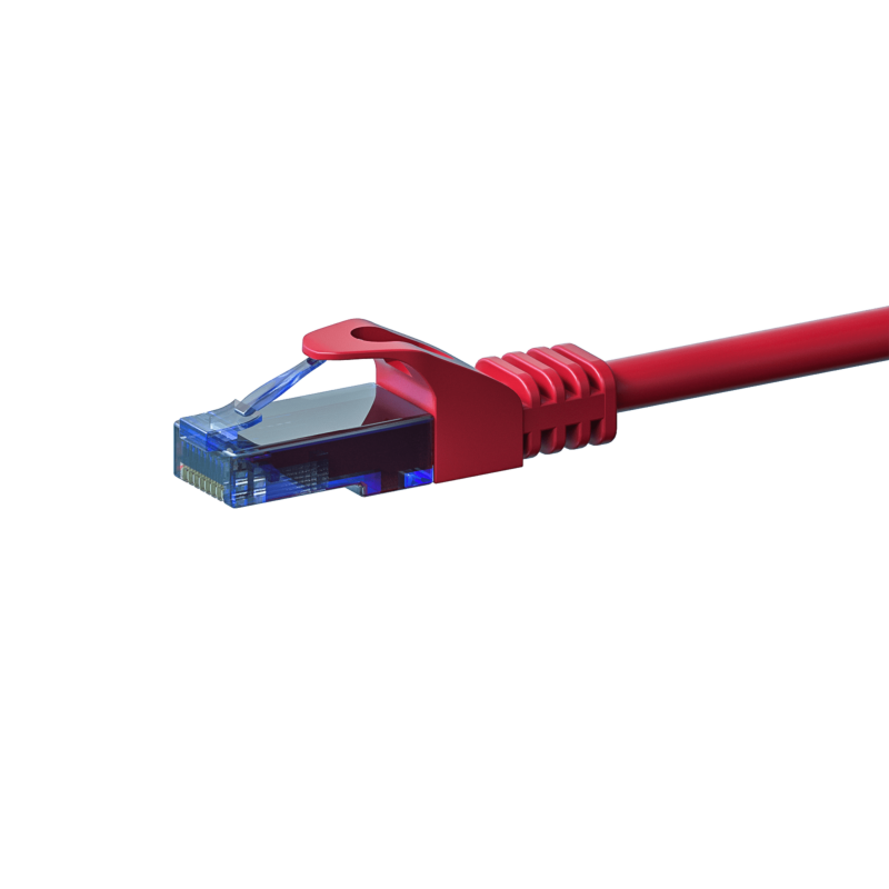 CAT6a Netzwerkkabel 100% Kupfer - U/UTP - 5 Meter - Rot