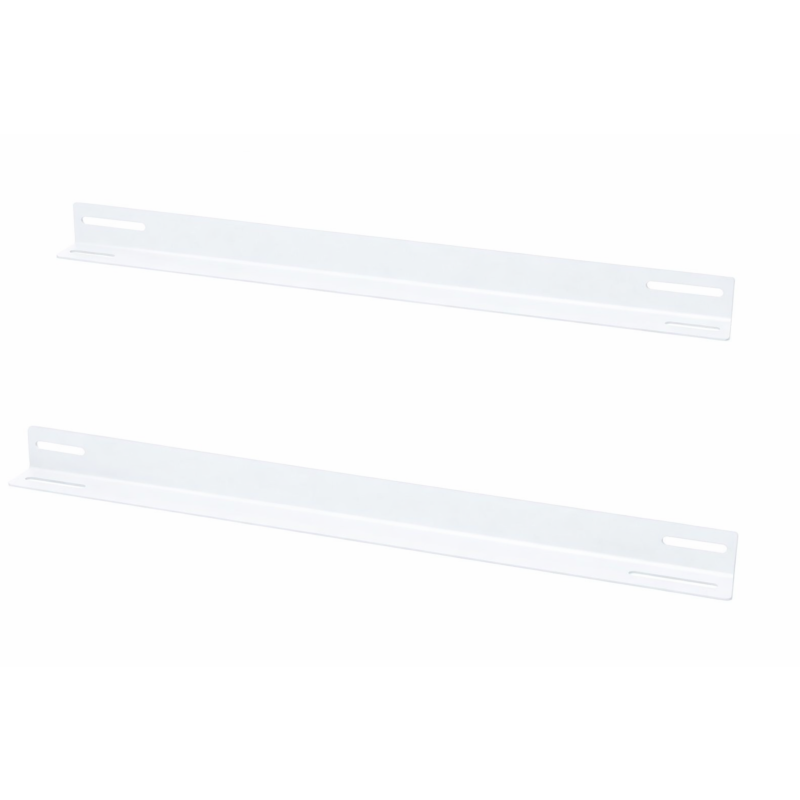 19” Rackschienen für 450mm tiefe Wandschränke - weiß