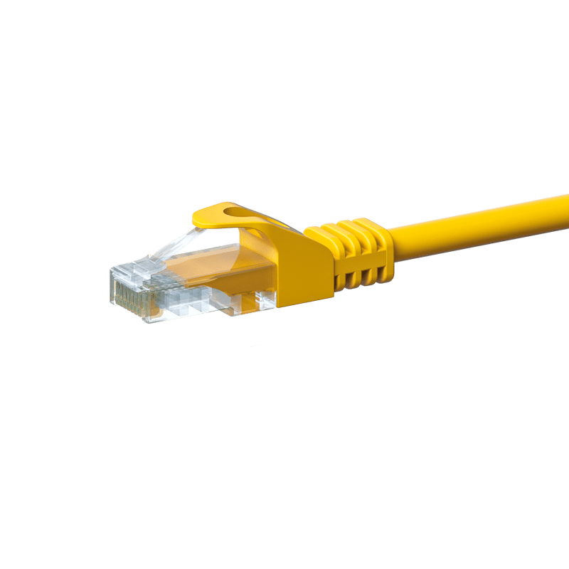 CAT 5e Netzwerkkabel U/UTP – 2 Meter - Gelb - CCA