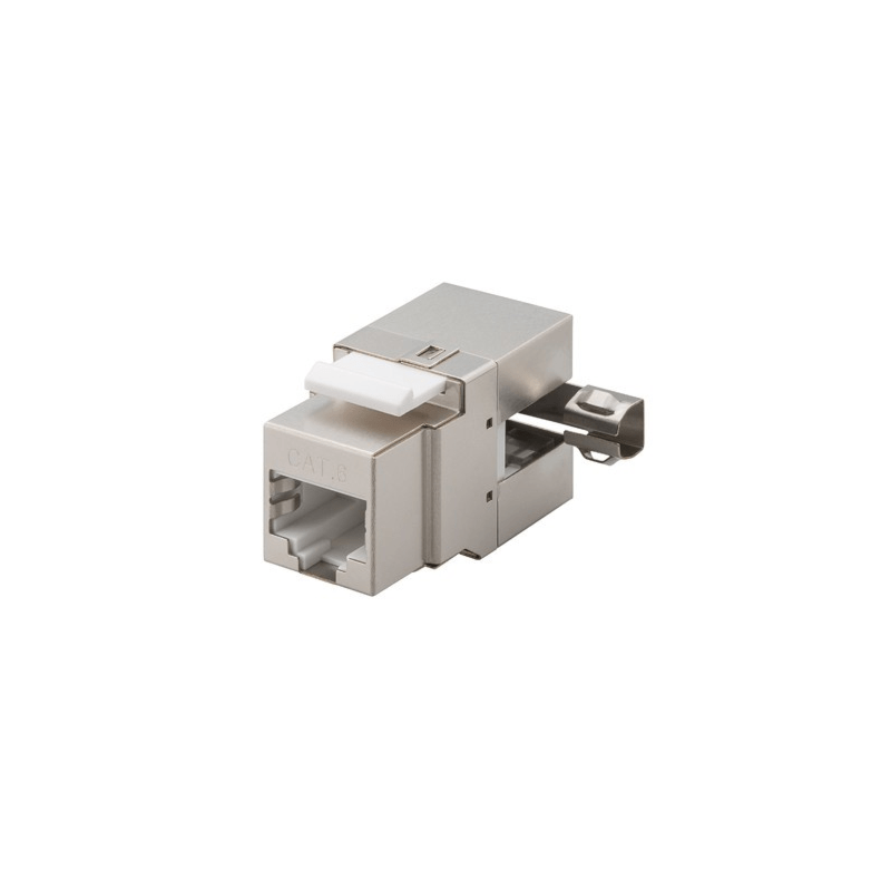 CAT6 STP Keystone Netzwerkstecker - Toolless Gewinkelt
