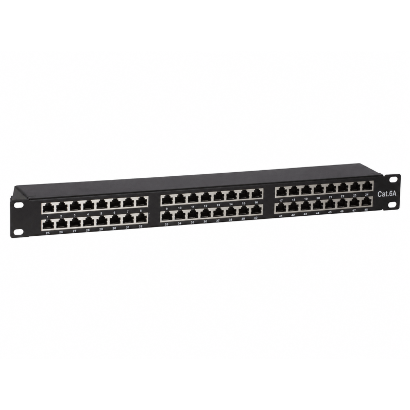 Patchpanel 19" CAT 6a STP - 48 ports