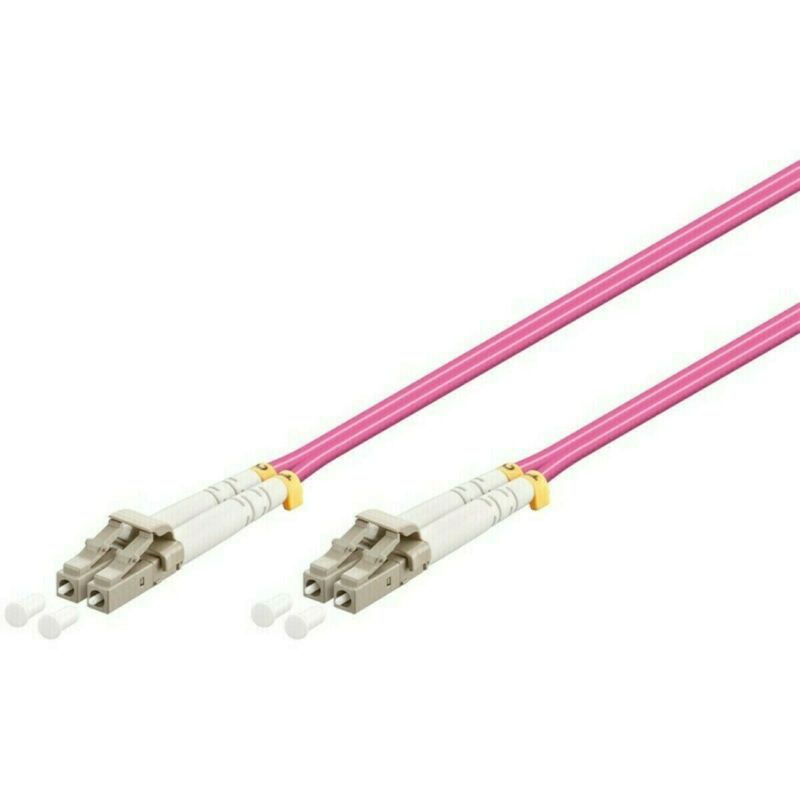 Glasfaserkabel LC-LC OM4 Duplex Patchkabel – 0.5 Meter