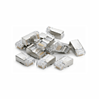 CAT6a Stecker RJ45 geschirmt mit Hilfstück - für flexible Kabel -10 Stück
