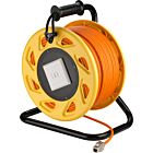 CAT7 S/FTP Kabeltrommel mit CAT6a Keystone Connector -  RJ45 - 90 Meter