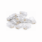 RJ45 CAT 6 Netzwerkstecker– ungeschirmt - für flexible Kabel - 10 Stück