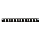 Front LC/SC 12 Ports, schwarz Quad/Duplex für 19" Spleißbox