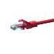 CAT5e Netzwerkkabel, U/UTP, 2 meter, Rot, 100% Kupfer