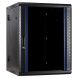 15 HE Serverschrank, wendbares Wandgehäuse mit Glastür (BxTxH) 600 x 600 x 770mm