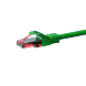 CAT6 Netzwerkkabel, U/UTP, 0,15 Meter, Grün, 100% Kupfer