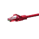 CAT6 Netzwerkkabel, U/UTP, 0,15 Meter, Rot, 100% Kupfer