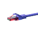 CAT6 Netzwerkkabel, U/UTP, 0,15 Meter, Violet, 100% Kupfer