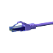 CAT6a Netzwerkkabel 100% Kupfer - U/UTP - 0,15 Meter - Violett